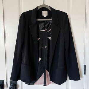 Silence + Noise Women's Pink Black Sheer Tank & Blazer Set Size Medium